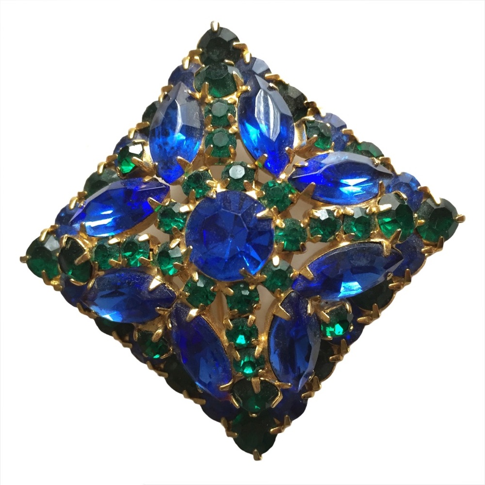 Large Diamond Shaped Brooch